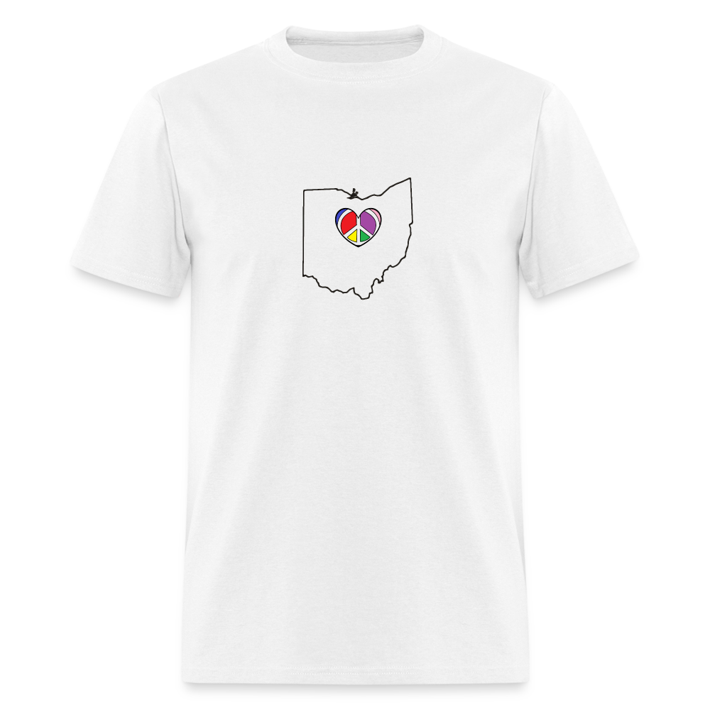 Ohio STATEment Peace Unisex/Men's White Tee Shirt - white