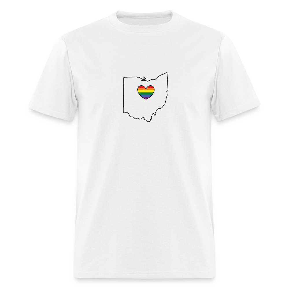 Ohio STATEment Pride Unisex/Men's White Tee Shirt - white