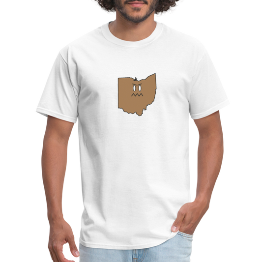 Ohio STATEment Grumpy Unisex/Men's White Tee Shirt - white