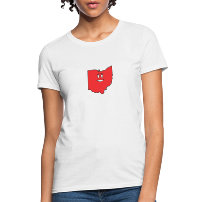 Ohio STATEment Infatuated Women's White Tee Shirt - white