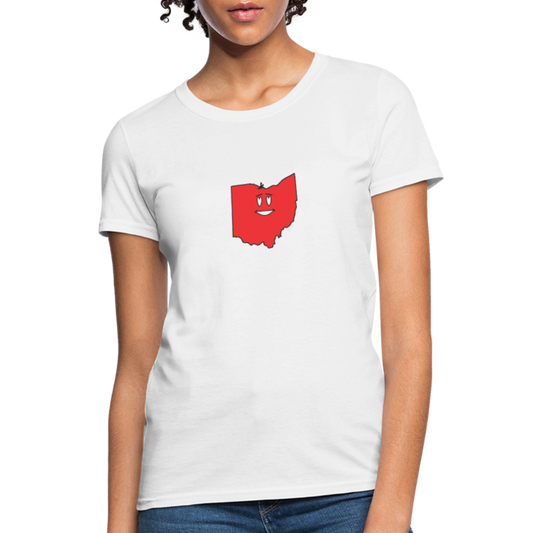 Ohio STATEment Infatuated Women's White Tee Shirt - white