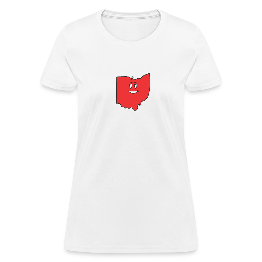 Ohio STATEment Infatuated Women's White Tee Shirt - white