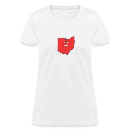 Ohio STATEment Infatuated Women's White Tee Shirt - white