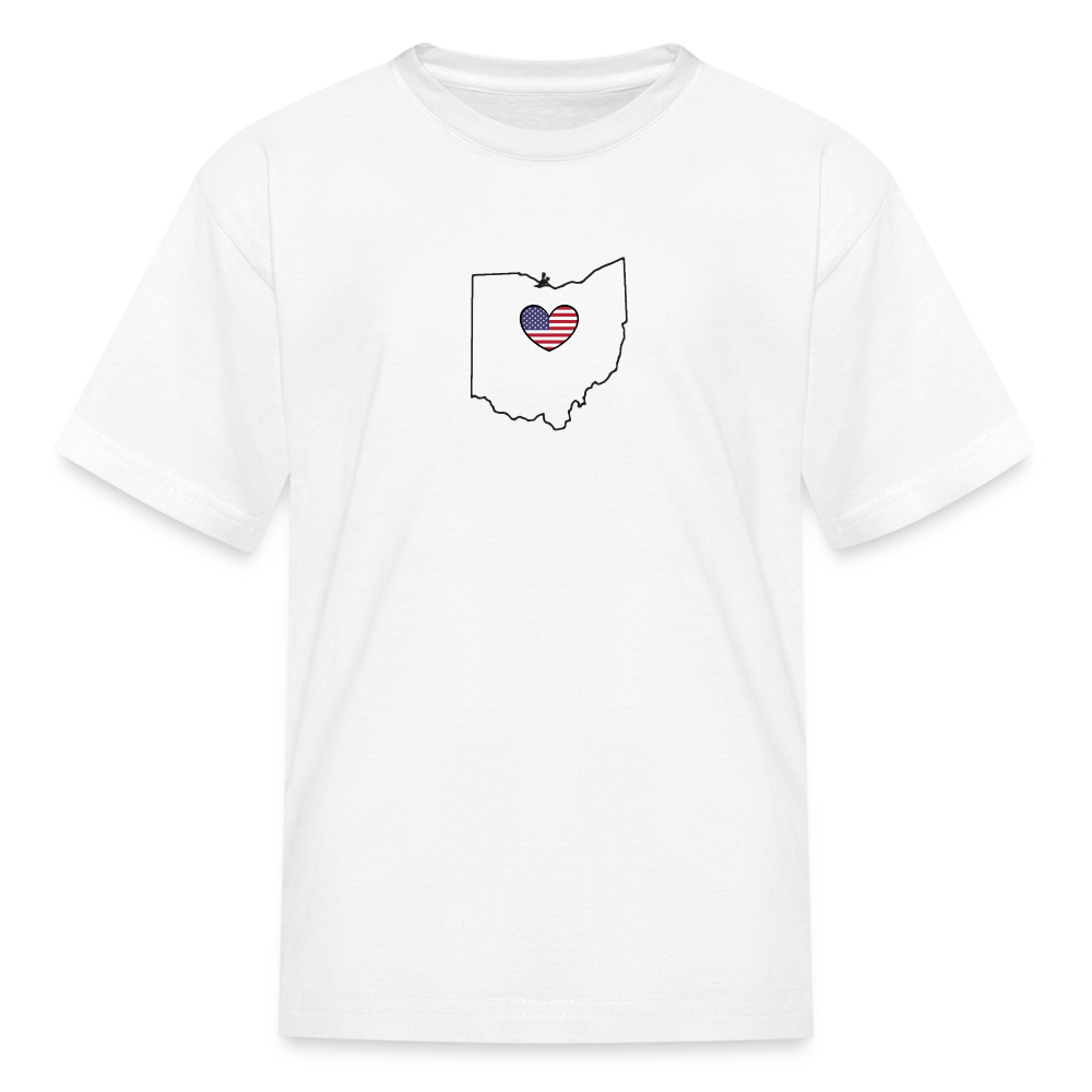 Ohio STATEment Americana Kid's White Tee Shirt - white