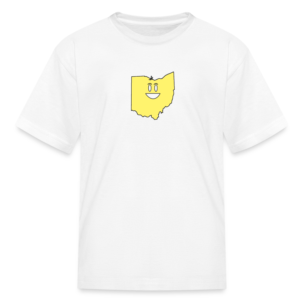 Ohio STATEment Happy Kid's White Tee Shirt - white