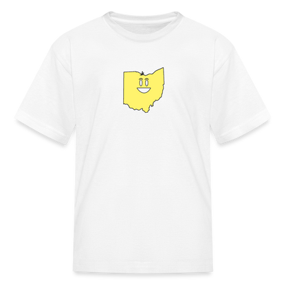 Ohio STATEment Happy Kid's White Tee Shirt - white