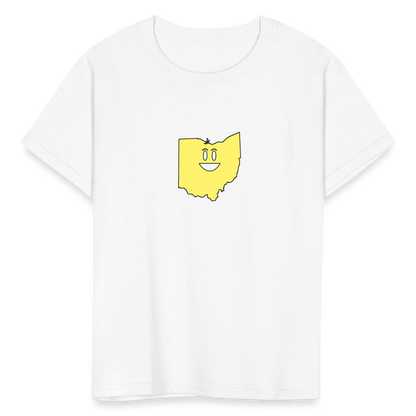 Ohio STATEment Happy Kid's White Tee Shirt - white