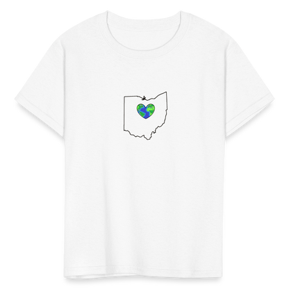 Ohio STATEment Earth Kid's White Tee Shirt - white