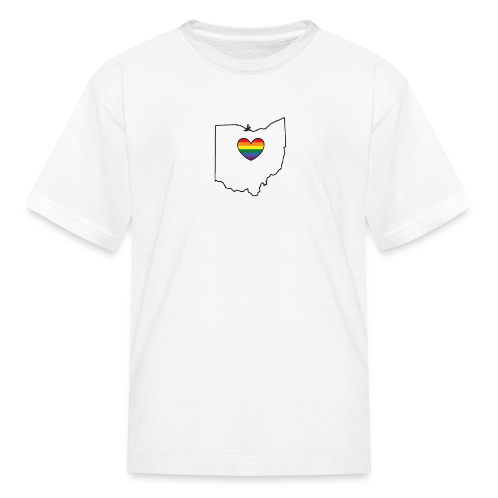 Ohio STATEment Pride Kid's White Tee Shirt - white