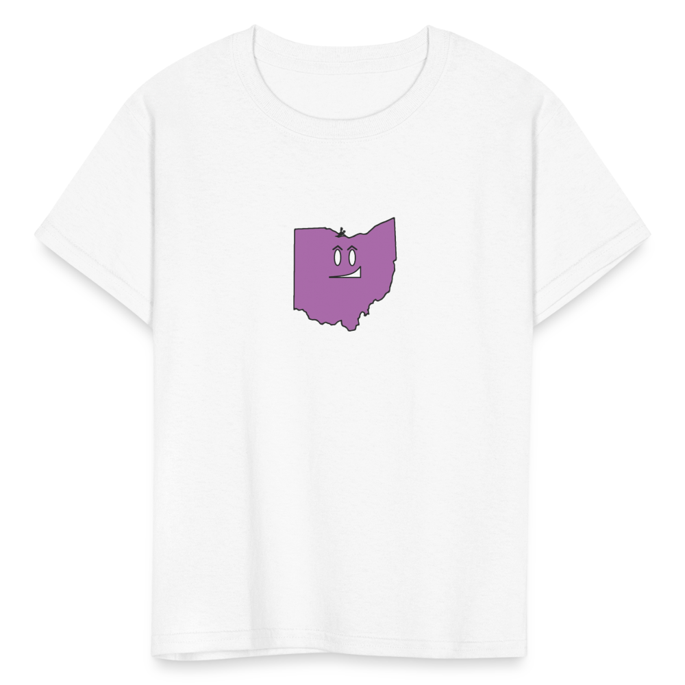 Ohio STATEment Smirky Kid's White Tee Shirt - white