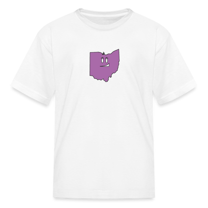 Ohio STATEment Smirky Kid's White Tee Shirt - white