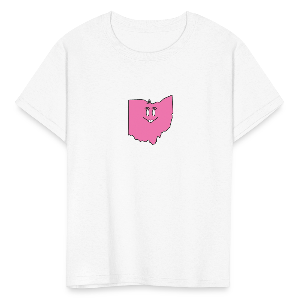 Ohio STATEment Cuteness Kid's White Tee Shirt - white