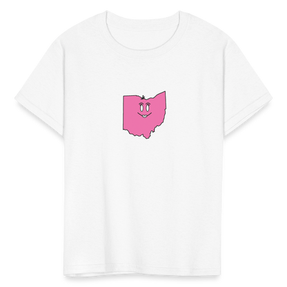 Ohio STATEment Cuteness Kid's White Tee Shirt - white