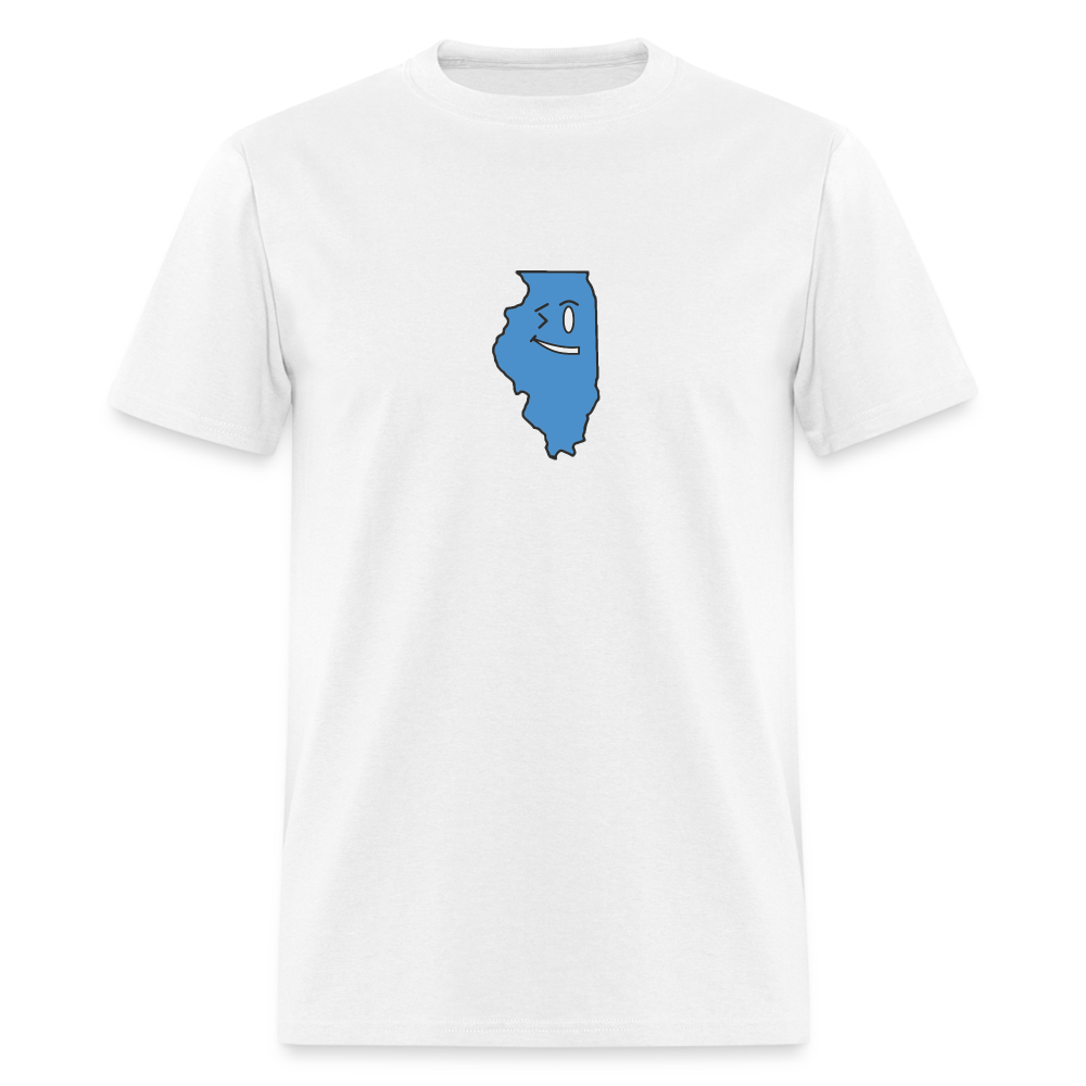 Illinois STATEment Overconfident Unisex/Men's White Tee Shirt - white