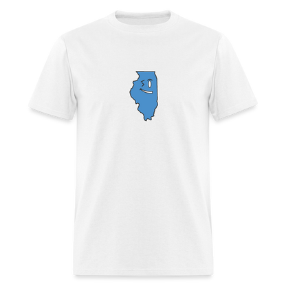 Illinois STATEment Overconfident Unisex/Men's White Tee Shirt - white