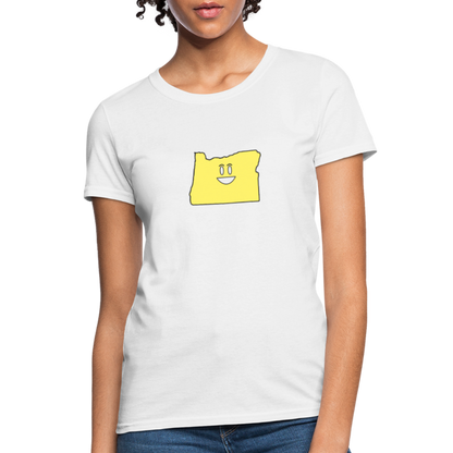 Oregon STATEment Happy Apocalypse Women's White Tee Shirt - white