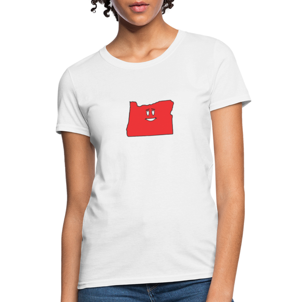 Oregon STATEment Infatuated Women's White Tee Shirt - white