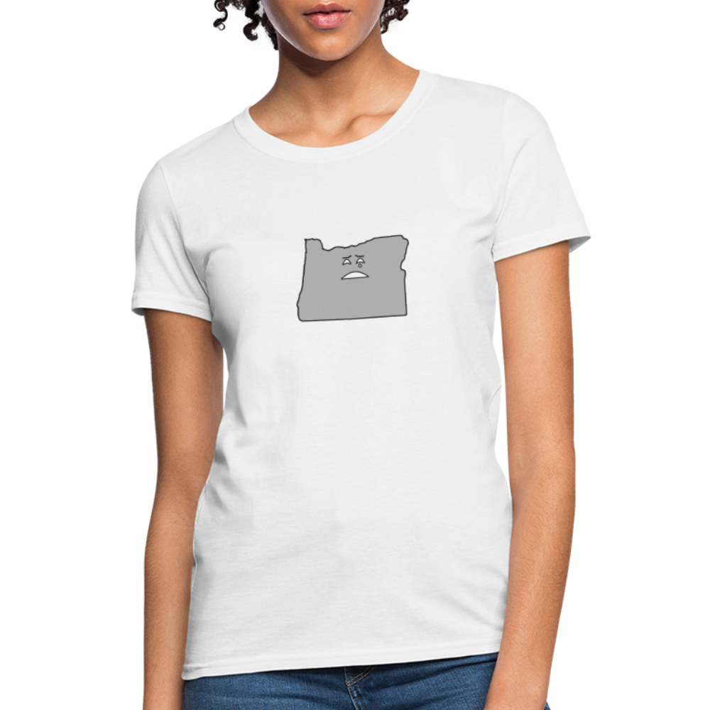 Oregon STATEment Moody Women's White Tee Shirt - white