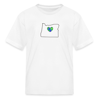 Oregon STATEment Earth Kid's White Tee Shirt - white