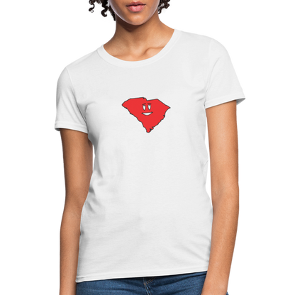 South Carolina STATEment Infatuated Women's White Tee Shirt - white