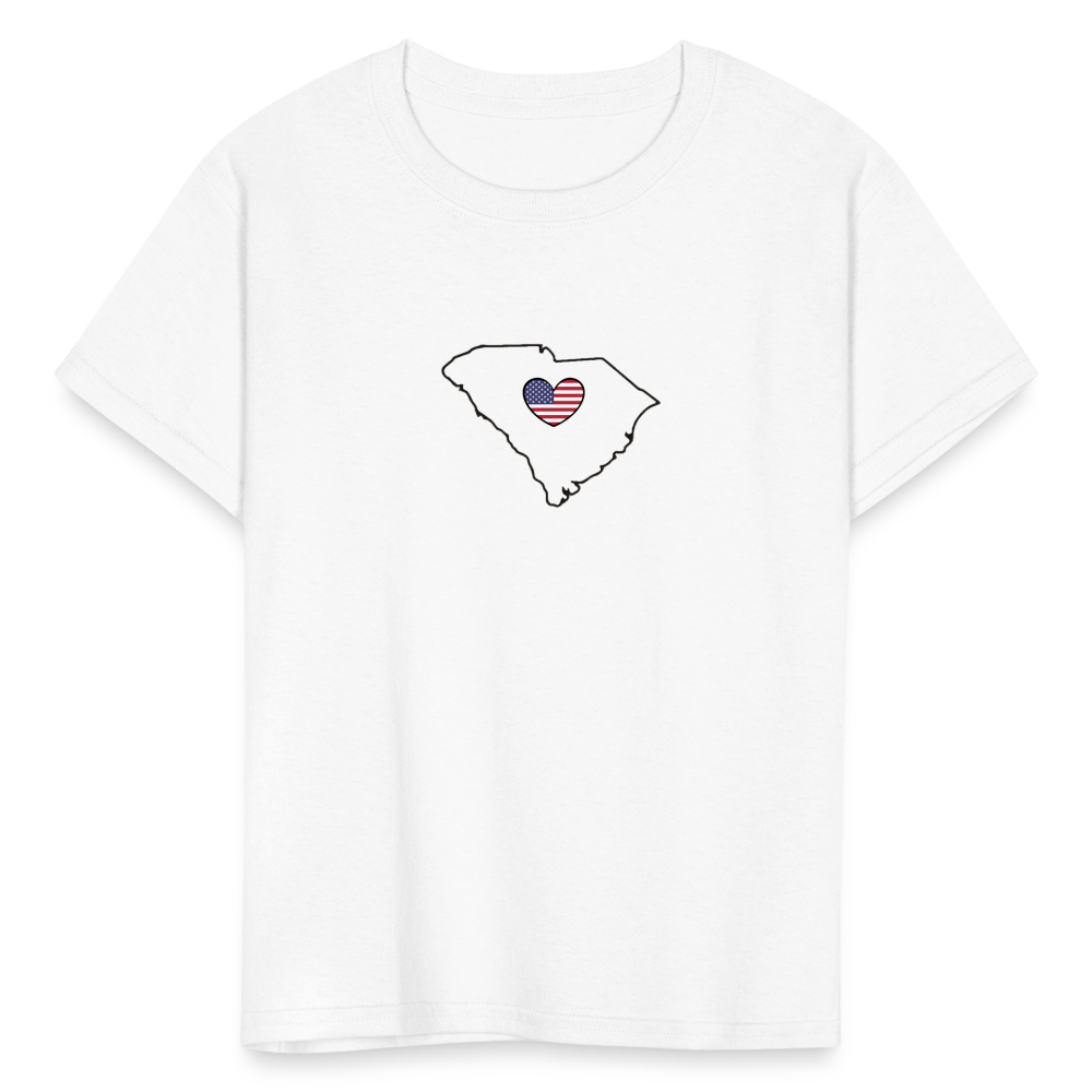 South Carolina STATEment Americana Kid's White Tee Shirt - white