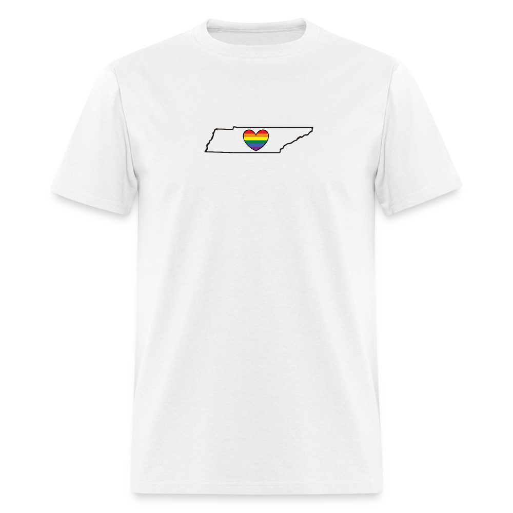 Tennessee STATEment Pride Unisex/Men's White Tee Shirt - white