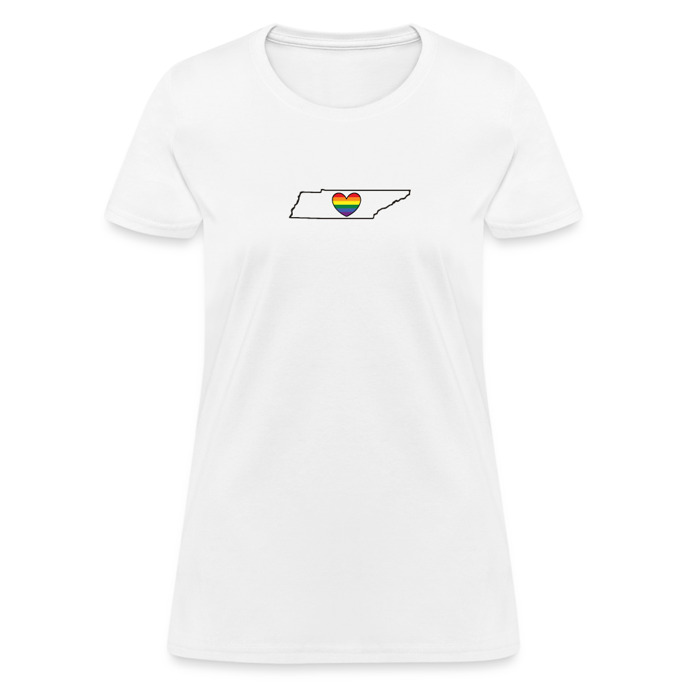 Tennessee STATEment Pride Women's White Tee Shirt - white