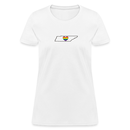 Tennessee STATEment Pride Women's White Tee Shirt - white