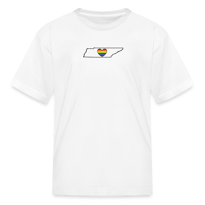 Tennessee STATEment Pride Kid's White Tee Shirt - white