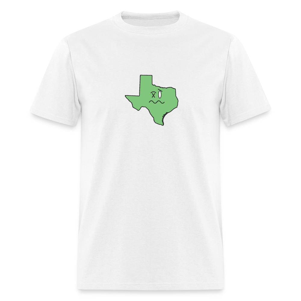 Texas STATEment Wasted Unisex/Men's White Tee Shirt - white