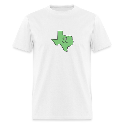 Texas STATEment Wasted Unisex/Men's White Tee Shirt - white