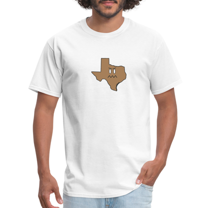 Texas STATEment Grumpy Unisex/Men's White Tee Shirt - white