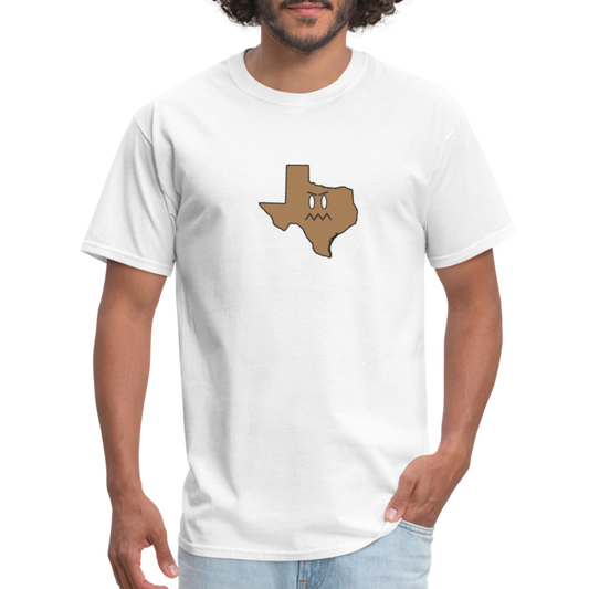 Texas STATEment Grumpy Unisex/Men's White Tee Shirt - white