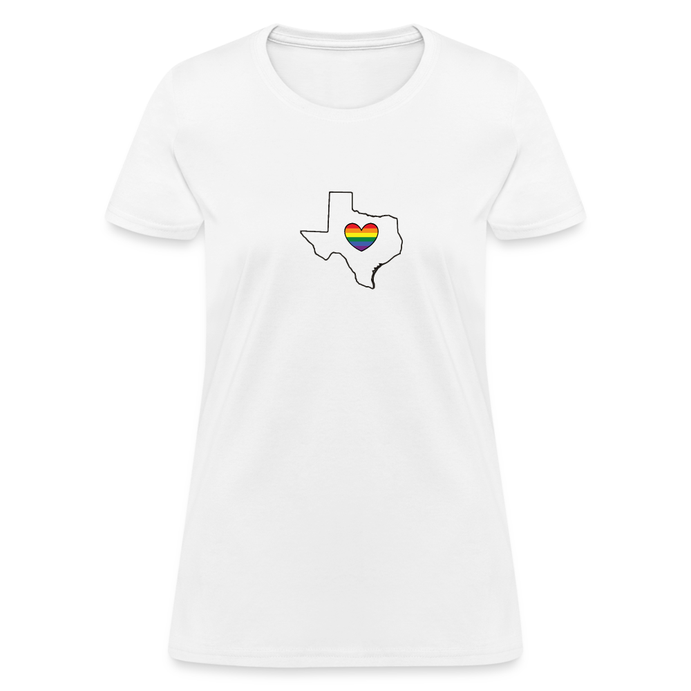 Texas STATEment Pride Women's White Tee Shirt - white