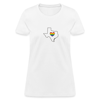 Texas STATEment Pride Women's White Tee Shirt - white