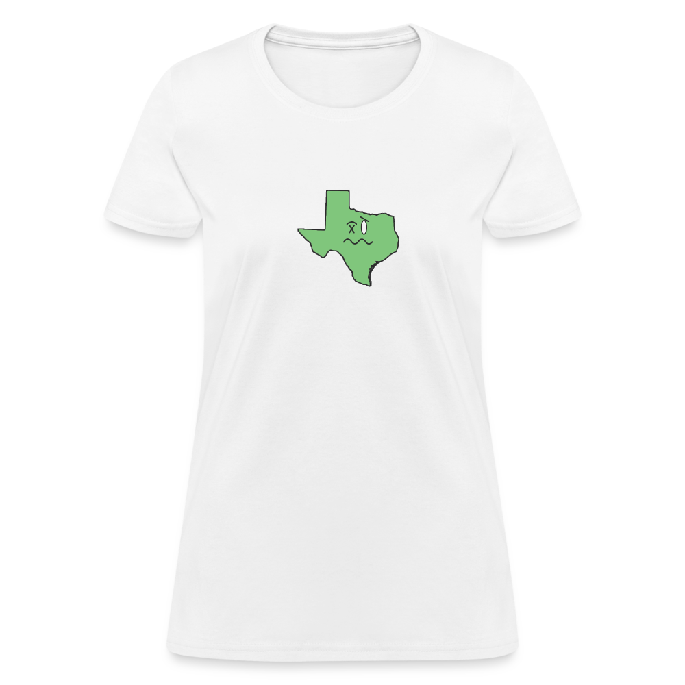 Texas STATEment Wasted Women's White Tee Shirt - white