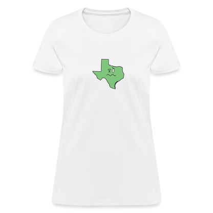 Texas STATEment Wasted Women's White Tee Shirt - white