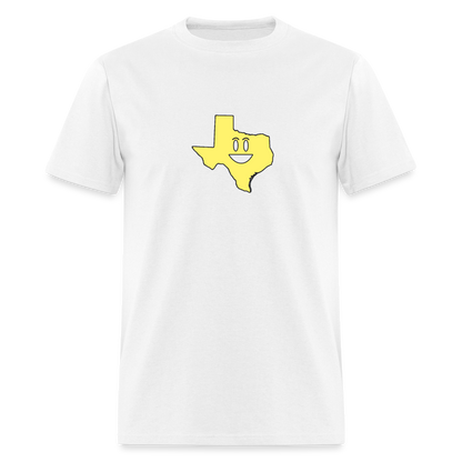 Texas STATEment Happy Apocalypse Unisex/Men's White Tee Shirt - white