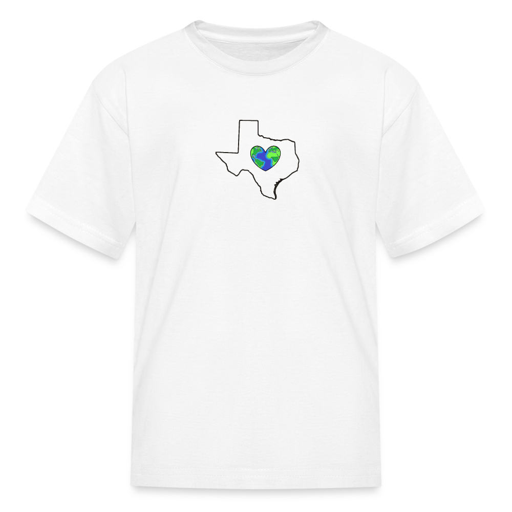 Texas STATEment Earth Kid's White Tee Shirt - white