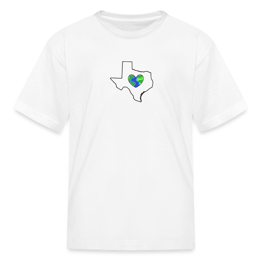 Texas STATEment Earth Kid's White Tee Shirt - white