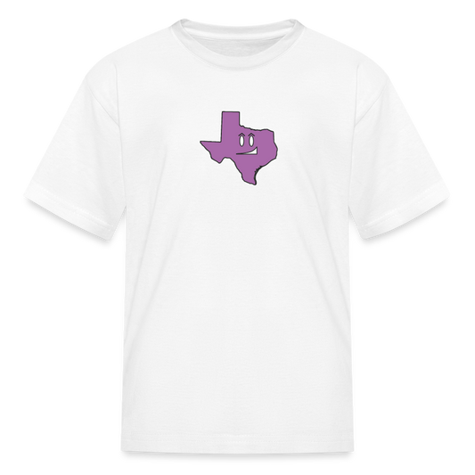 Texas STATEment Smirky Kid's White Tee Shirt - white