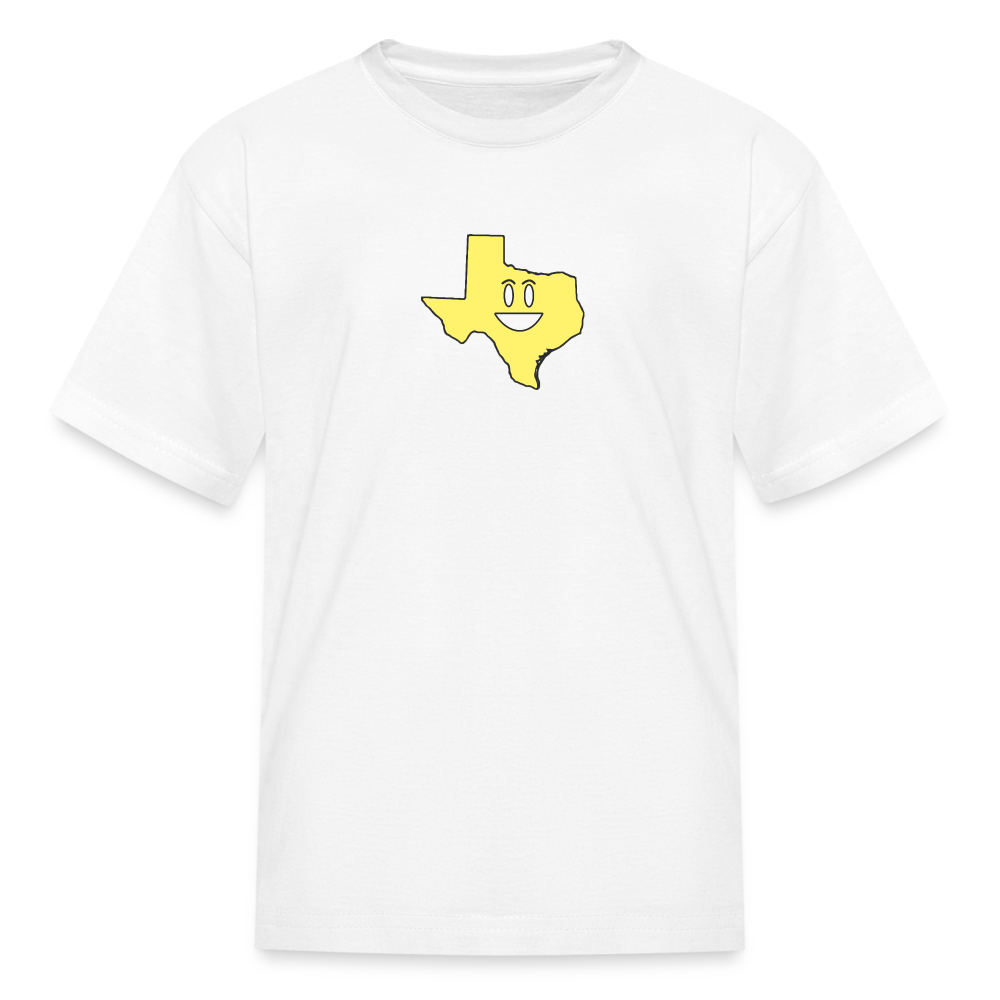 Texas STATEment Happy Kid's White Tee Shirt - white