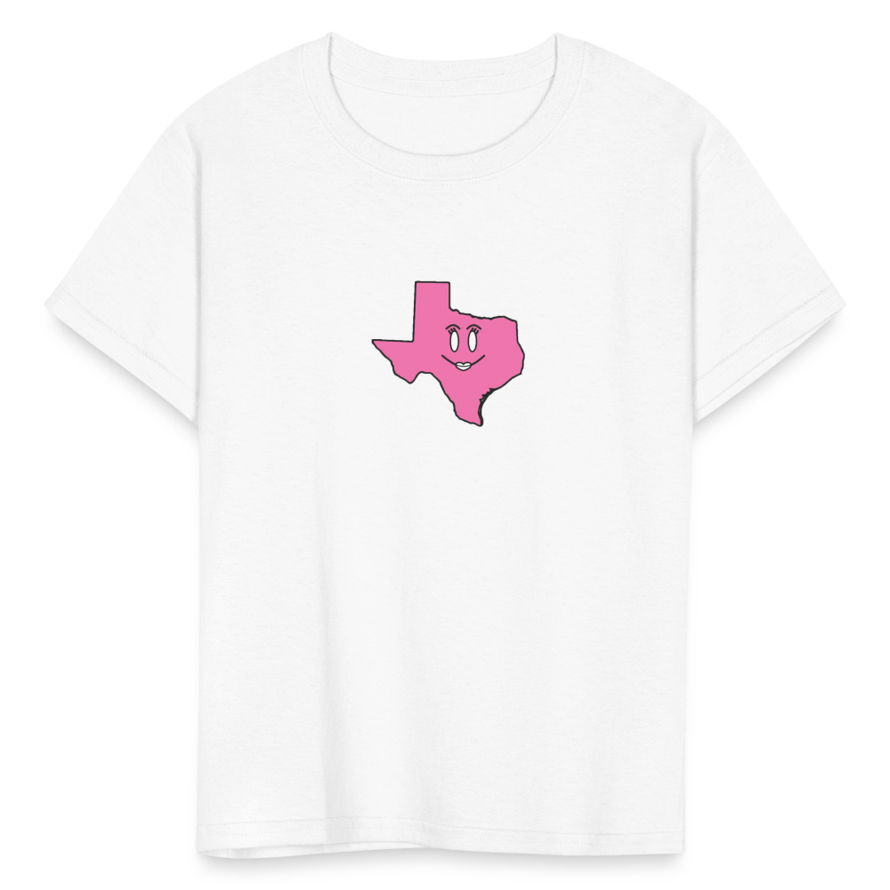 Texas STATEment Cuteness Kid's White Tee Shirt - white