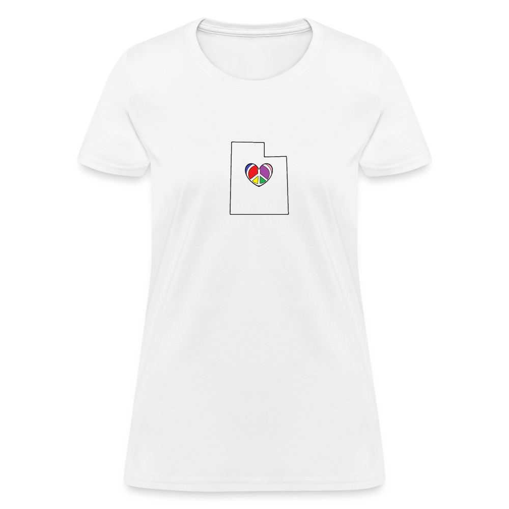 Utah STATEment Peace Women's White Tee Shirt - white