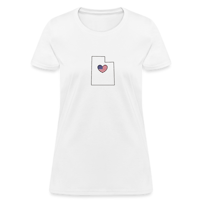 Utah STATEment Americana Women's White Tee Shirt - white