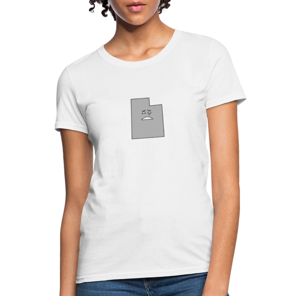 Utah STATEment Moody Women's White Tee Shirt - white