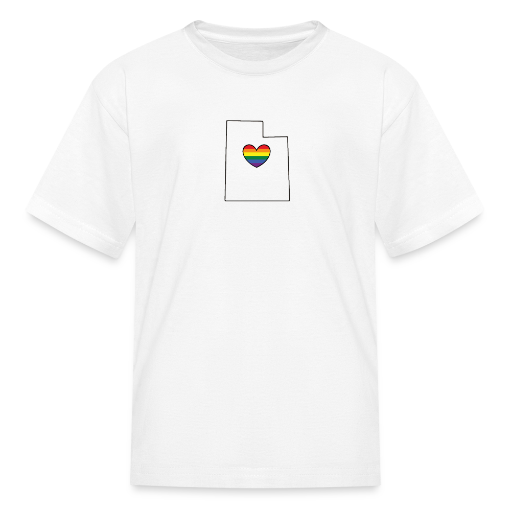 Utah STATEment Pride Kid's White Tee Shirt - white