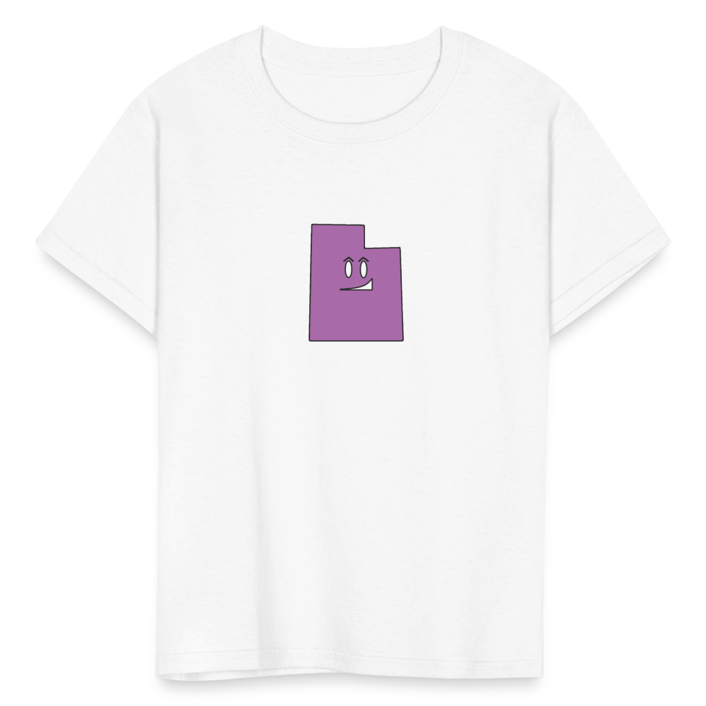 Utah STATEment Smirky Kid's White Tee Shirt - white