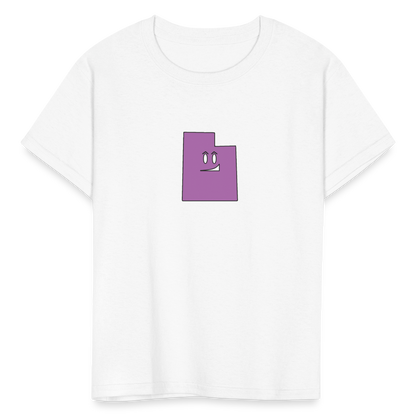 Utah STATEment Smirky Kid's White Tee Shirt - white