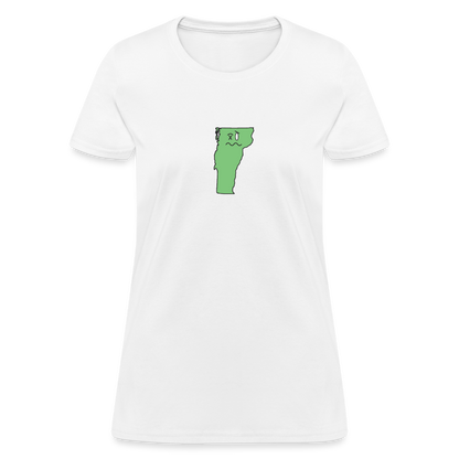 Vermont STATEment Wasted Women's White Tee Shirt - white